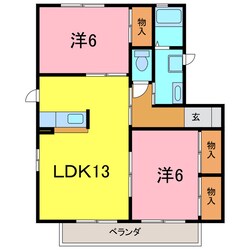 アルビレオＢの物件間取画像